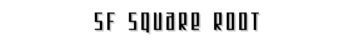 SF Square Root font